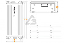 1-канальный морской усилитель Hertz HMP 1D  - 4